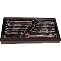 No.13001 - 18 Piece SAE & Metric Combination Wrench Set