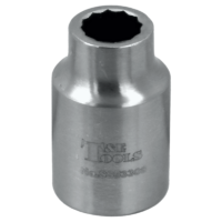 No.SS53308 - Stainless Steel 8mm  x 3/8"Dr. 12Pt Socket 28L