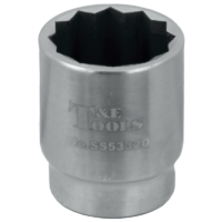 No.SS53320 - Stainless Steel 20mm x 3/8"Dr. 12Pt Socket 32L