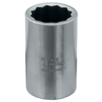No.SS54317 - Stainless Steel 17mm x 1/2"Dr. 12Pt Socket 40L