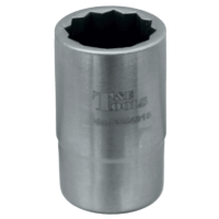 No.SS54318 - Stainless Steel 18mm x 1/2"Dr. 12Pt Socket 42L
