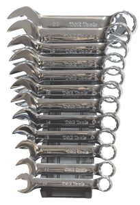 12Pc. Metric Stubby Combination Wrench Set