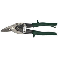 NWS 10 Punch Tin Snips - atramentized - Plastic Grip - Left Handed