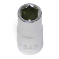 No.1203BA - 3BA x 1/4"Drive 6 Point Standard Socket