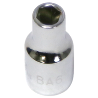 No.1206BA - 6BA x 1/4"Drive 6 Point Standard Socket