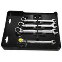 No.13004R - 4Pc. SAE Reversible Gear Ratchet Wrench Set