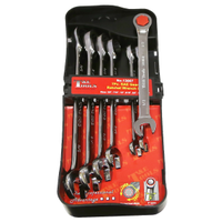 No.13007 - 7Pc. SAE Gear Ratchet Wrench Set 3/8"-3/4"