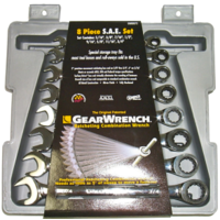 No.13009 - 8Pc. SAE Gear Ratchet Wrench Set
