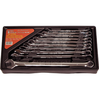 No.13100L - 10 Piece Metric Extra-Long Combination Wrench Set