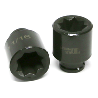 No.13122 - 11/16" x 3/8" Drive Standard SAE Impact Socket (8 Point)