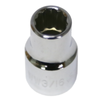 No.14006W - 3/16" x 1/2" Drive 12 Point Standard Socket