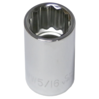 No.14010W - 5/16" x 1/2" Drive 12 Point Standard Socket