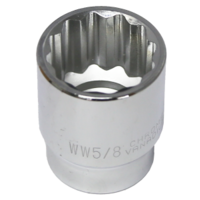 No.14020W - 5/8" x 1/2" Drive 12 Point Standard Socket