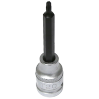 No.14820 - T20 1/2" Drive Torx-r Sockets Long 100mm Length