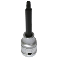 No.14830 - T30 1/2" Drive Torx-r Sockets Long 100mm Length