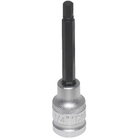 No.14908L - 1/4" x 1/2"Dr. In-Hex Socket 100mm Long
