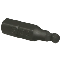 No.30915 - 5/32" x 1/4" Hex Ball-End In-Hex Insert Bit