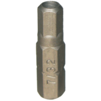 No.50729 - 7/32" x 1/4" Hex Tamper In-Hex Insert Bit