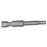 No.50764 - 9/64" x 1/4" Hex Tamper In-Hex Power Bit