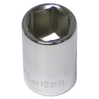 No.52212 - 12mm x 1/4" Drive 6 Point Socket