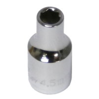 No.52245 - 4.5 mm x 1/4" Drive 6 Point Socket