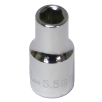 No.52255 - 5.5 mm x 1/4" Drive 6 Point Socket