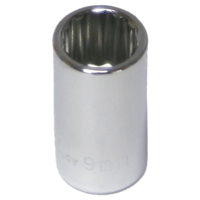 No.52309 - 9mm x 1/4"Drive 12 Point Socket