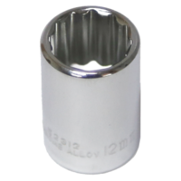 No.52312 - 12mm x 1/4"Drive 12 Point Socket