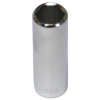 No.52412 - 12mm x 1/4"Drive 6 Point Deep Socket