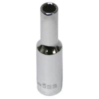 No.52505 - 5mm x 1/4"Drive 12 Point Deep Socket