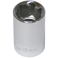 No.54218 - 18mm x 1/2" Drive Standard Socket (6 Point)