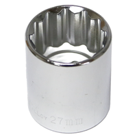 No.54327 - 27mm x 1/2" Drive Standard Socket (12 Point)