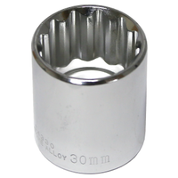 No.54330 - 30mm x 1/2" Drive Standard Socket (12 Point)