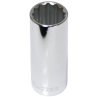 No.54522 - 22mm x 1/2" Drive Deep Socket (12 Point)
