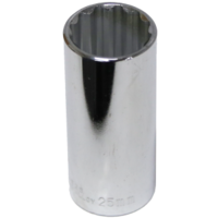 No.54525 - 25mm x 1/2" Drive Deep Socket (12 Point)