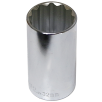 No.54532 - 32mm x 1/2" Drive Deep Socket (12 Point)