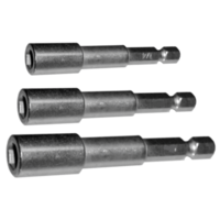 No.5799 - 3 Piece 1/4" Hex Magnetic Nut Setters (Long Series)