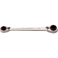 No.59218 - 9/16" x 5/8" & 11/16" x 3/4" Quad Box Gear Ratchet Wrench