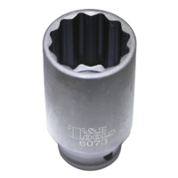 No.6073 - 33mm x 1/2"Dr FWD Axle Nut Socket 80mm Long