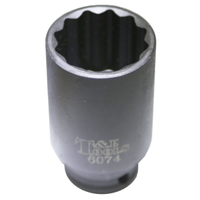 No.6074 - 34mm x 1/2"Dr FWD Axle Nut Socket 80mm Long