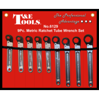No.6129 - 9 Piece Metric Ratchet Tube Wrench Set