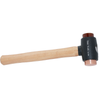 No.7092 - 32mm Copper & Rawhide Hammer 280mm Long