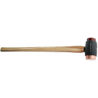 No.7096 - 70mm Copper & Rawhide Hammer 915mm Long