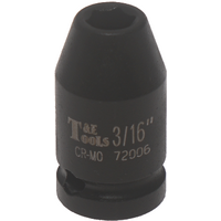 No.72006 - 3/16" x 1/4"Drive Standard 6 Point Impact Socket
