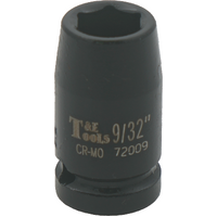 No.72009 - 9/32" x 1/4"Drive Standard 6 Point Impact Socket