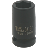 No.72010 - 5/16" x 1/4"Drive Standard 6 Point Impact Socket