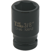 No.72012 - 3/8" x 1/4"Drive Standard 6 Point Impact Socket