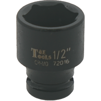 No.72016 - 1/2" x 1/4"Drive Standard 6 Point Impact Socket