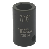 No.73014 - 7/16" x 3/8" Drive SAE Impact Socket (6 Point)