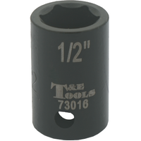 No.73016 - 1/2" x 3/8" Drive SAE Impact Socket (6 Point)